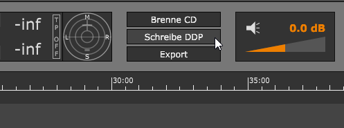 DDP-Export im Projektfenster